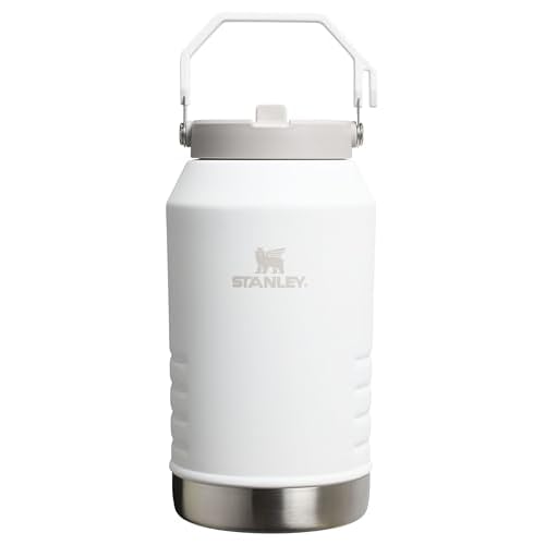 Stanley IceFlow 2.0 Flip Straw Jug with Handle 96 oz | Twist On Lid and Flip Up Straw | Leakproof for Travel and Sports | Insulated Stainless Steel | BPA-Free | Frost