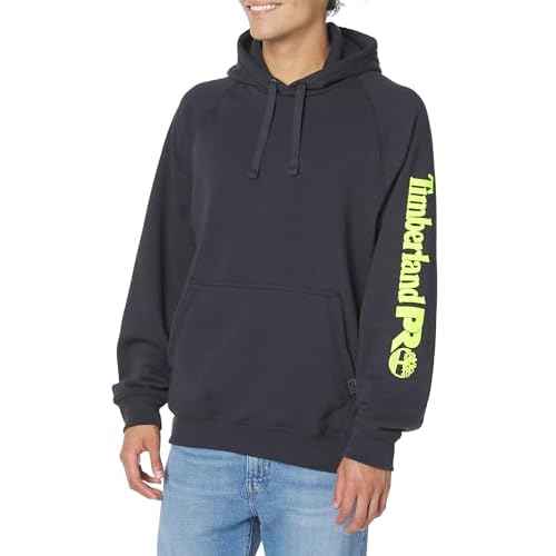 Timberland PRO Men's Hood Honcho Sport Pullover Hooded Sweatshirt, Dark Navy/PRO Yellow, 2X-Large Tall