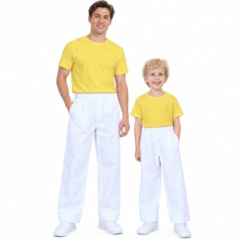 Adult Kids Karate Pants Martial Arts Uniform Gi Pants Black 2