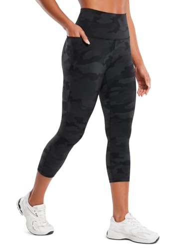 CRZ YOGA Butterluxe Capris with Pockets - 21 Inch Yoga Pants for Women