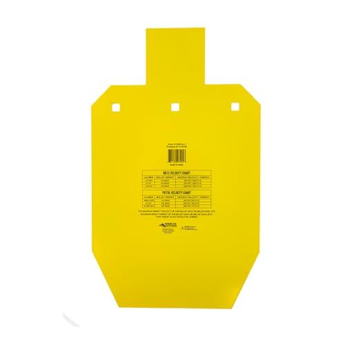 Caldwell AR500 Steel Targets, Rifle Rated, 3/8" Steel, for Range, Practice Shooting, and Outdoors