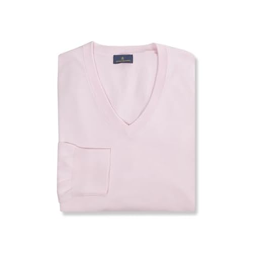 Brooks Brothers Mens Combed Cotton V-Neck Sweatshirt Sweater,