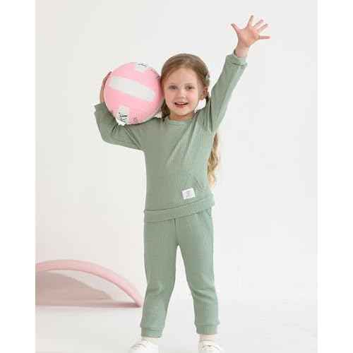 Weebaby Toddler Girl Clothes Infant Girl Sweatsuit Baby Pant Set Outfits Fall Winter Clothing Little Clothes for Girl