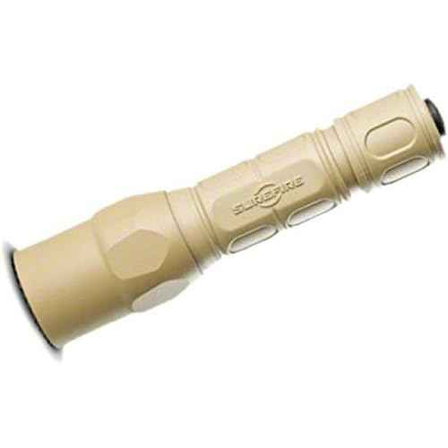 SureFire G2X Pro 600 Lumen Tactical EDC Flashlight Bundle with 2 Extra CR123A Batteries and Lightjunction Battery Case (Tan)