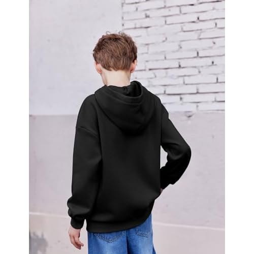 Arshiner Boys Hooded Sweatshirt Fleece Pullover Long Sleeve Warm Hoodies with Pocket for Kids 5-14 Years