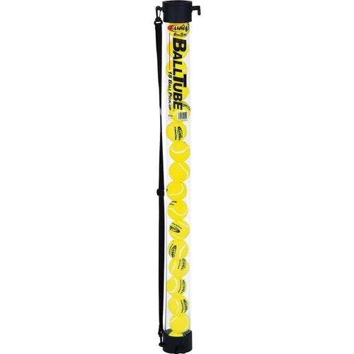 GAMMA Sports Tennis Ball Tube Pickup Clear - Holds 18 Balls, Quick and Easy Pick Up, Durable Rubber End Caps, Tennis Players, Pros, and Instructors