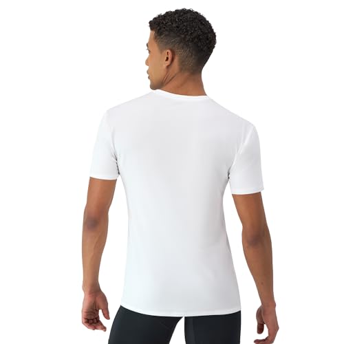 Hanes Men's Moves Breathable Mesh Back T-Shirt, X-Temp Moisture-Wicking Tee, White or Black/Grey, 3-Pack