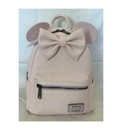 Loungefly Minnie Mouse Checkered Texture Mini Backpack
