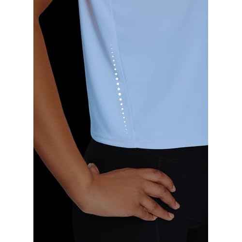 baleaf Women's Workout Tops Athletic Shirts Cropped Short Sleeve Split Back Running Gym Quick Dry Sun Protection UPF 50+