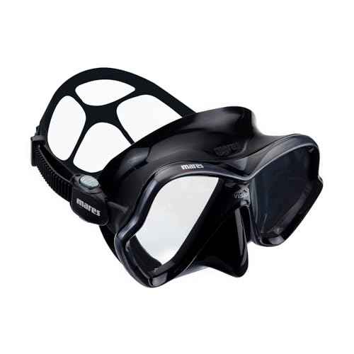 Mares Unisex Adult X-Vision Hydrodynamic Panoramic View Underwater Diving Mask