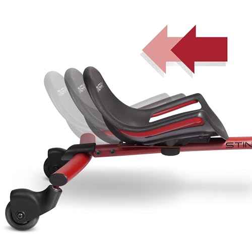 Radio Flyer Stingray Fun Drifting Ride-On Scooter for Kids Ages 3-8, 360¡Æ Spin Out Action, Adjustable Seat for Growing Children, Outdoor Toy