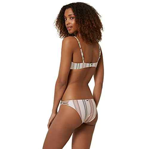 O'NEILL Women's Kaanapali Bikini Bottoms - Medium Coverage Women's Bathing Suit Bottom with Strappy Side Detail