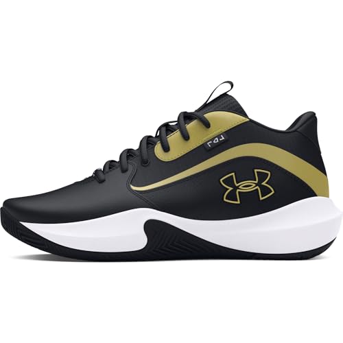 Unisex Basketball Shoes - Lockdown 7 Model, Black/Metallic Gold, Size 10 Women / 8.5 Men
