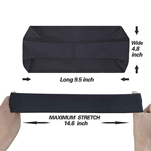 Mens Running Headband,5Pack,Mens Sweatband Sports Headband for Running,Cycling,Basketball,Yoga,Fitness Workout Stretchy Unisex Hairband