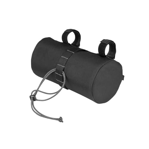 Topeak Tubular BarBag Slim 1.5L ? Compact Waterproof Handlebar Duffle Bag with Quick Access Zipper, 600D Polyester Shell, and Anti-Slip Mounting System for Urban & Trail Rides
