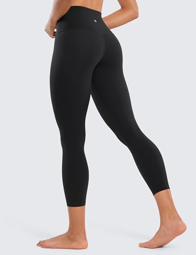 High Waist Yoga Capris 23 Inch - Soft, Ultra Stretch & Comfortable for Lounge & Workout