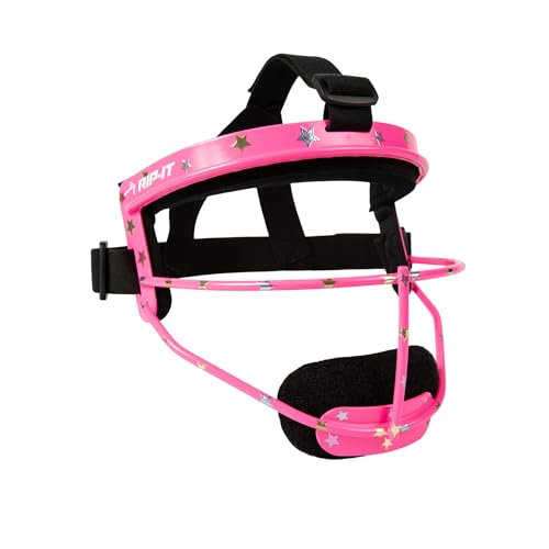 Girls' Softball Face Mask - Pink Starlight Lightweight Protective Gear