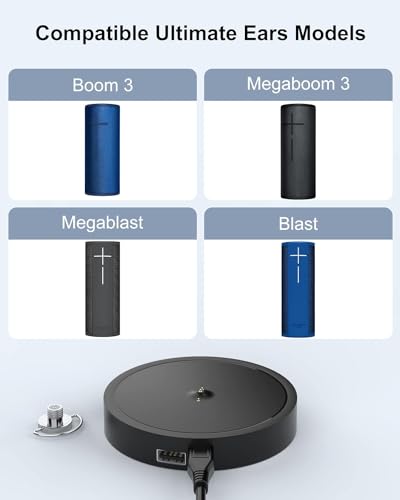 Charging Dock for Ultimate Ears Boom 3 Megaboom 3 Blast Megablast - Black
