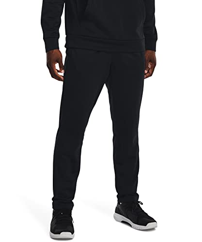Men's Armourfleece Straight Leg Pants - Large, Black, Athletic Fit