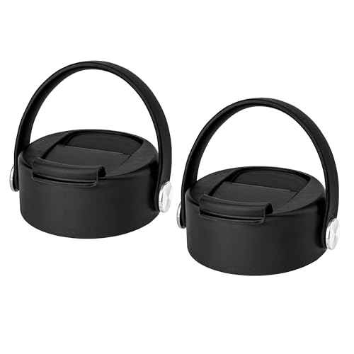 Flip Lids with Handle for Hydro Flask 12 16 20 32 40 64 oz Wide Mouth Bottles,Replacement Lids for 2.28"Wide Mouth Sport Bottles Water Bottle Accessories