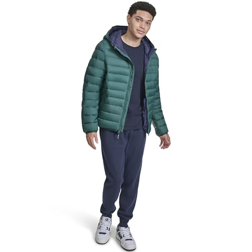 Champion mens Performance Lightweight Puffer Jacket With Hood