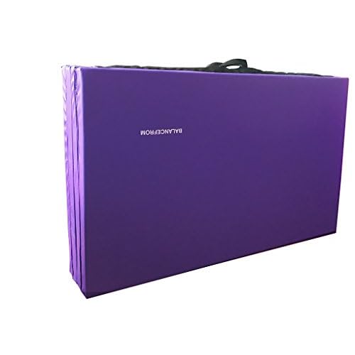 All Purpose 4'x8'x2" Extra Thick High Density Anti Tear Gymnastics Gym Folding Exercise Aerobics Mats, Multiple Colors Available