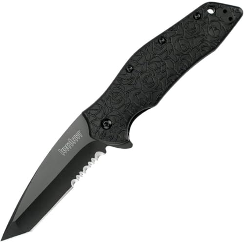 Kershaw Kuro Pocket Knife Black Steel Assisted Opening EDC Tool
