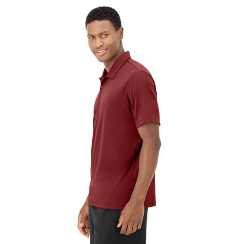 Hanes Men's Performance Polo Shirt XX-Large Cardinal Red Moisture-Wicking Short Sleeve