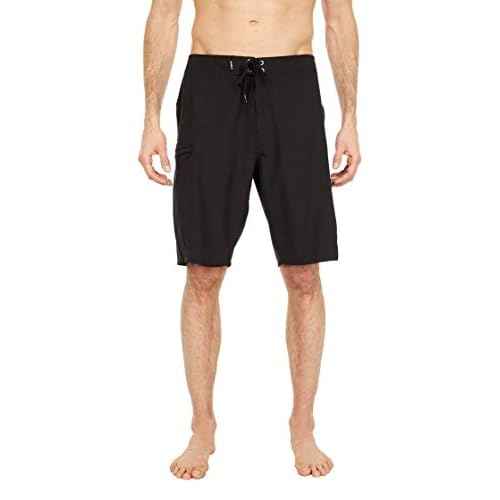 O'NEILL Men's 21 Inch S-Seam Boardshorts - Water Resistant Swim Trunks for Men with Quick Dry Stretch Fabric and Pockets,Black 4,28