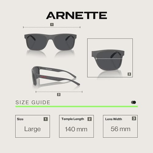 ARNETTE Khim AN4341 Square Sunglasses for Men +BUNDLE with ACCESSORY EYEWEAR KIT
