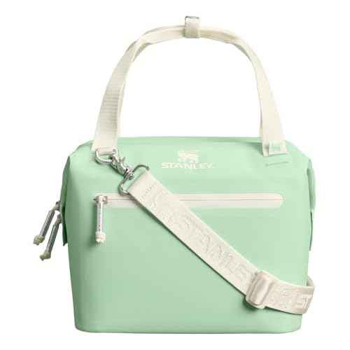 Stanley All Day Julienne Mini Soft Cooler Bag and Lunch Box 7.4 Quarts | 10 Can Cooler with Handles and Strap | Stays Cold for Hours | Insulated Travel Bag with Zipper | BPA-Free | Pistachio