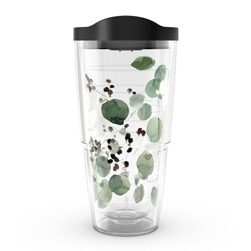 24oz Double Wall Insulated Tumbler with Travel Lid - Eucalyptus, Classic