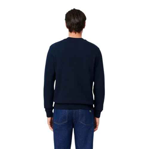 Lacoste mens Core Collection Classic Fit Branding Crew Neck Sweatshirt