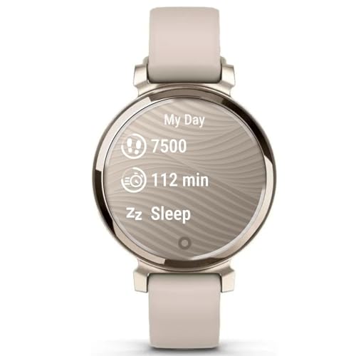 Sand Gray Soft Silicone Sport Watch Band Compatible with Garmin Lily 2 & Lily 2 Active - Quick Release Replacement Strap