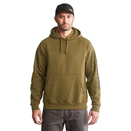 Timberland PRO Men's Hood Honcho Sport Pullover Hooded Sweatshirt, Burnt Olive Tonal, Large
