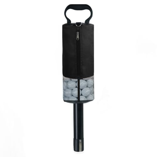 HOW TRUE Portable Golf Ball Retriever with Removable Tube - Black