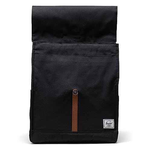 Herschel City Backpack, Black/Black, Mid-Volume 14.0L