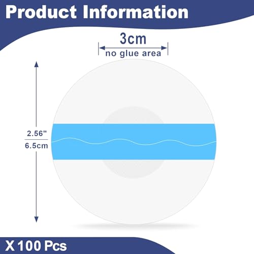 100Pcs Waterproof Clear Libre 3 Plus Sensor Covers for CGM - Sweatproof & Long-Lasting