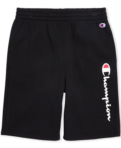 X-Large Champion Boys Fleece Shorts 2-Pack Grey Heather-Black