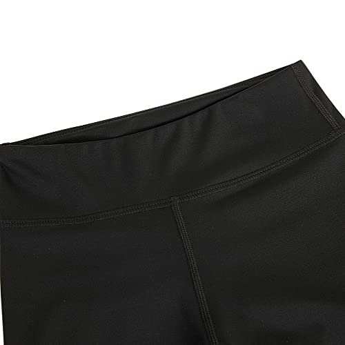 Kids High Rise Tights - Girls Activewear Leggings 11-12 Years Black