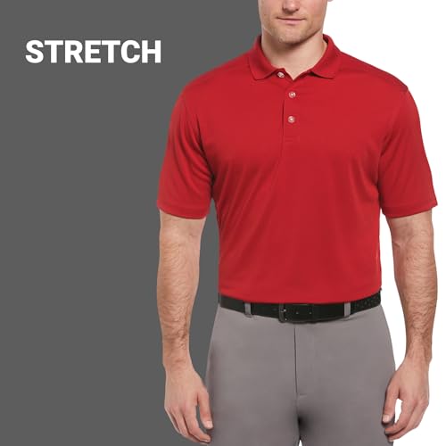 Callaway Men's Short Sleeve Performance Golf Polo Shirt with Sun Protection - Black, XX-Large Big Tall