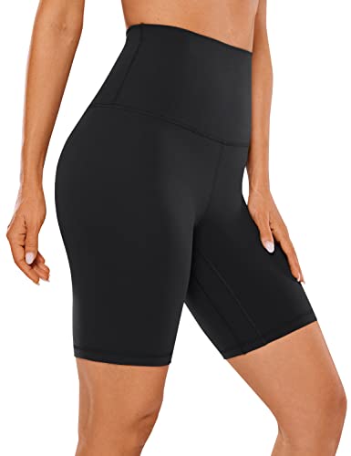 Super High Waist Biker Shorts 8 Inch for Yoga & Lounge - Luxurious Comfort
