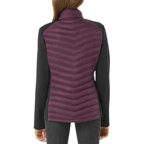 32 Degrees Womens Mixed Media Jacket (Potent Purple, Large)