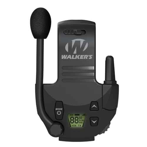Walkers Razor Patriot Series Hi-Gain Omnidirectional Microphone Electronic Muffs (Kryptek Camo) Bundle with Walkie-Talkie Attachment, Protective Sport Glasses and Cleaning Cloth (4 Items)