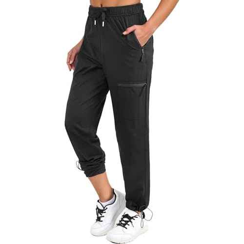 Women's Waterproof Hiking Pants Quick Dry UPF 50+ Stretch Cargo Work Pants with Zipper Pockets for Travel Camping