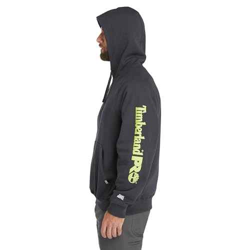 Timberland PRO Men's Hood Honcho Sport Pullover Hooded Sweatshirt, Dark Navy/PRO Yellow, Large Tall
