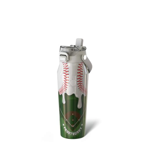 Insulated Water Bottle 24oz with Straw & Chug Lid - Leak-Proof, Keeps Drinks Cold