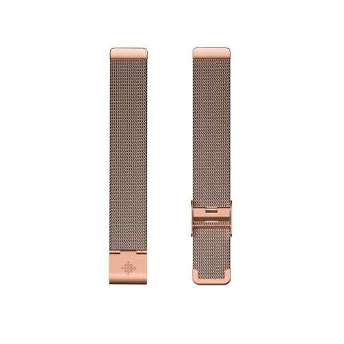 Fitbit Inspire 2, Stainless Steel Mesh, Rose Gold Stainless Steel, One Size