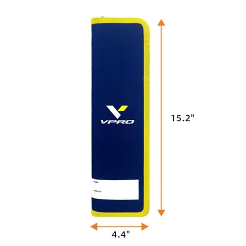 Hockey Skate Blade Bag - Holds 2 Sets of Steel, Impact-Resistant & Moisture Absorbing, Blue