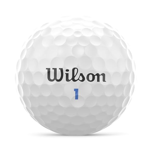 Wilson Tour Velocity Distance Golf Balls - Accuracy Variation, 15 Pack, White